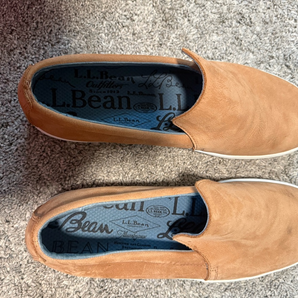 L.L. Bean Women’s Tan Slip-On Shoes